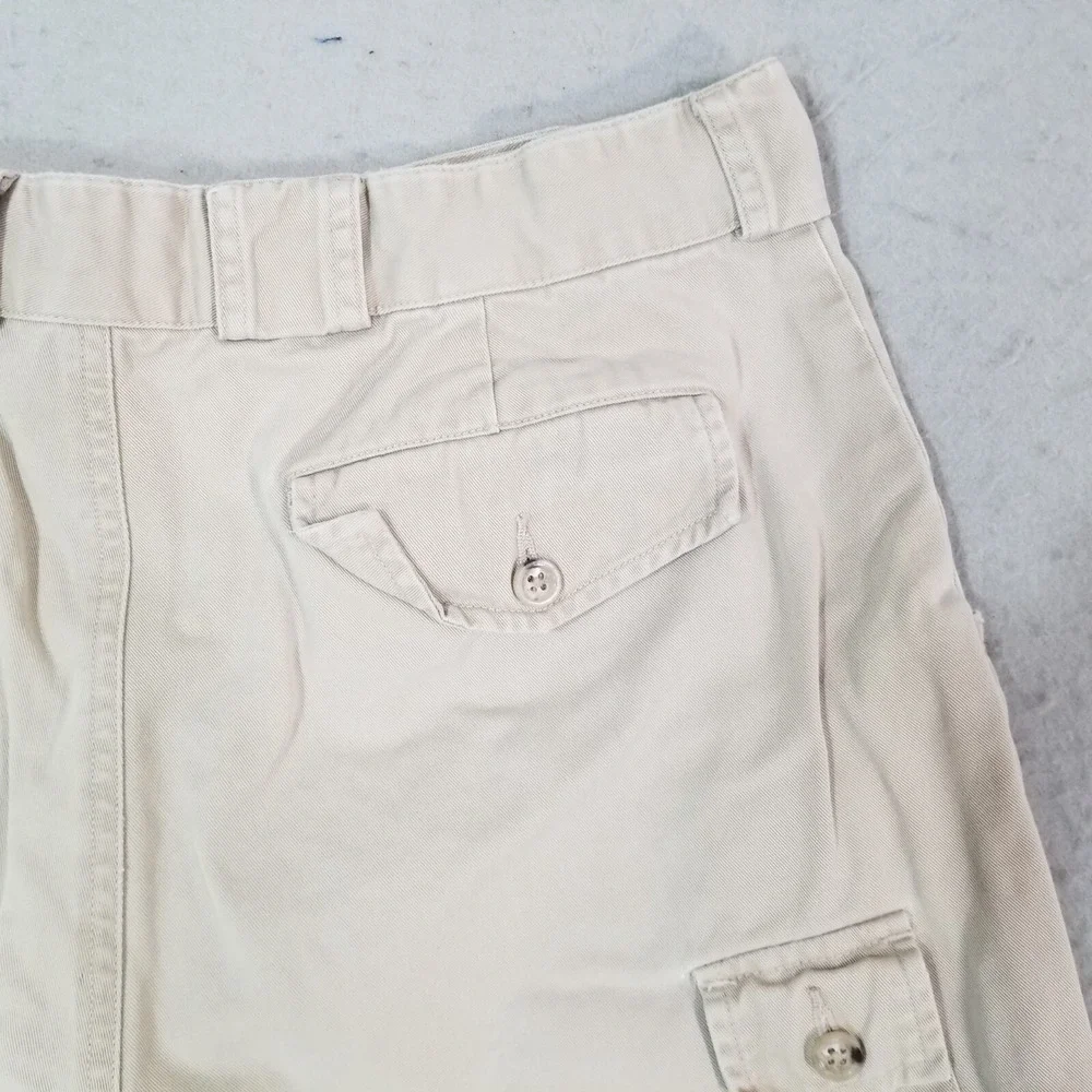 Banana Republic cargo pants shorts combo men's 35 x 25 beige Street Urban Skate